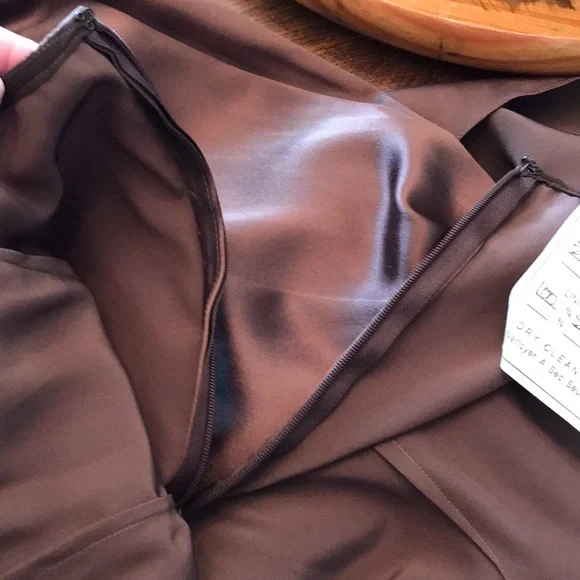 Vintage Satin Badgley Mischka Satin Gown - Picture 11 of 11